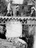 1939 (?) - Udine - Istruzione sul ponte in ferro
