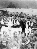 1941 Obrovac (Croazia) Pontieri con musicisti