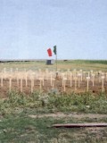 Immagine recente dell'area cimiteriale a Bahmuktin-Kolkhoz